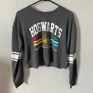 Hogwarts crop top sweatshirt